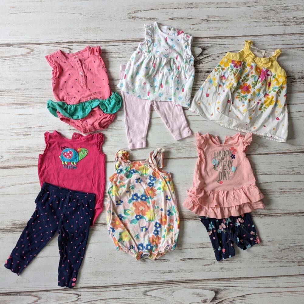 9 piece toddler girl spring summer bundle sz 9M